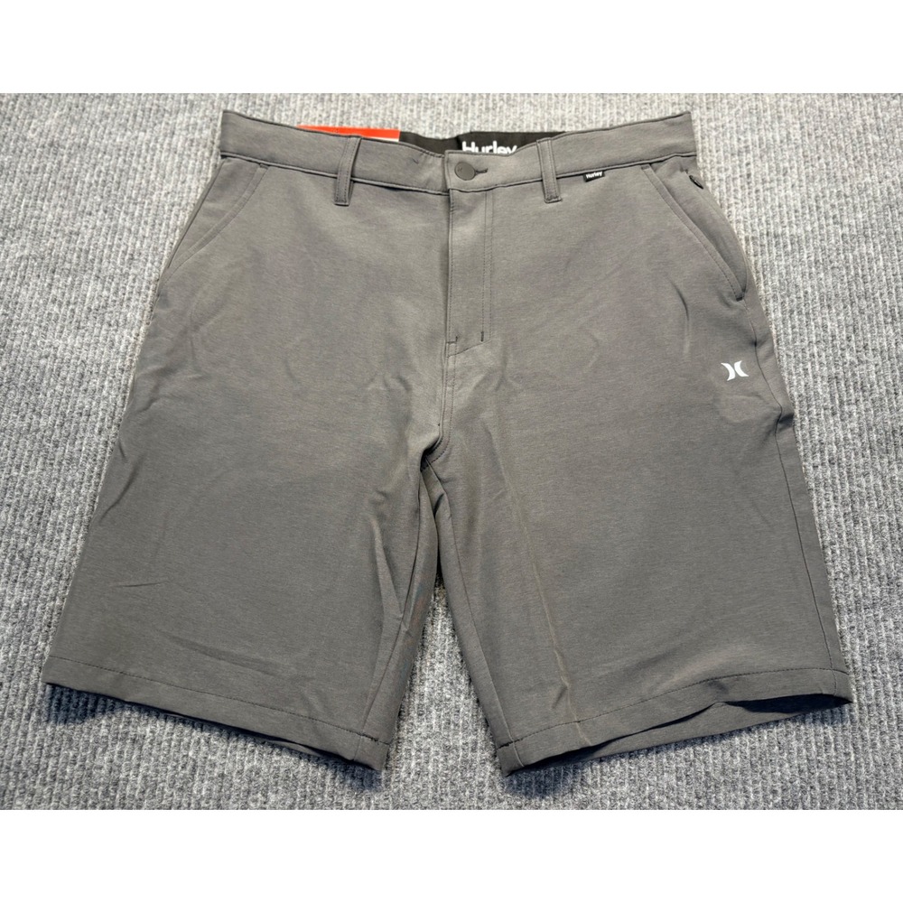 Hurley Mens Hybrid Walkshorts Gray 4-Way Stretch Water Repellent Size 34
